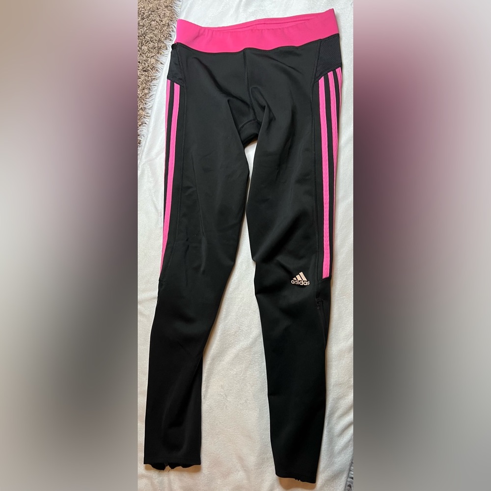 women pink adidas track pants